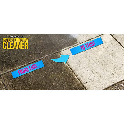 Pro-Kleen Patio & Driveway Cleaner (10L) - Removes Stains, Dirt and Grime