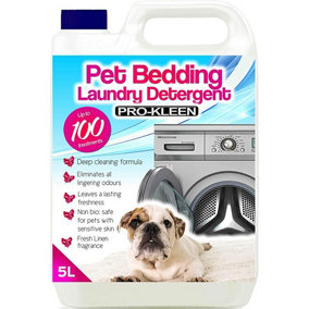 Pro-Kleen Pet Bedding Laundry Washing Detergent - Fresh Linen (5L) - Non-bio, Safe for Dogs with Sensitive Skin