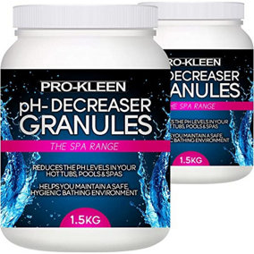 Pro-Kleen pH Minus Decreaser Reducer Granules - Reduces the pH levels of Pools, Spas and Hot Tubs - Easy to Use (3 KG)