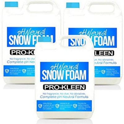 ProKleen pH Neutral Snow Foam PreWash Car Shampoo 5L x3 DIY at B&Q