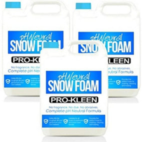 Pro-Kleen pH Neutral Snow Foam Pre-Wash Car Shampoo 5L x3