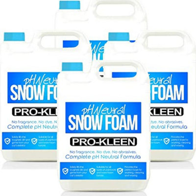 Pro-Kleen pH Neutral Snow Foam Pre-Wash Car Shampoo 5L x4