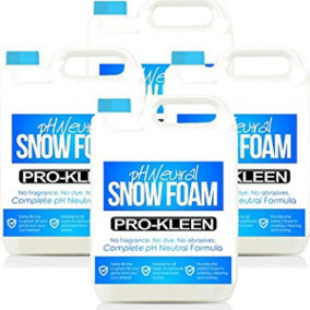Pro-Kleen pH Neutral Snow Foam Pre-Wash Car Shampoo 5L x4