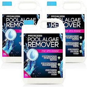 Pro-Kleen Pool Algae Remover 15L - Removes & Prevents Algae Growth - High Concentration, Long-Lasting Professional Formula