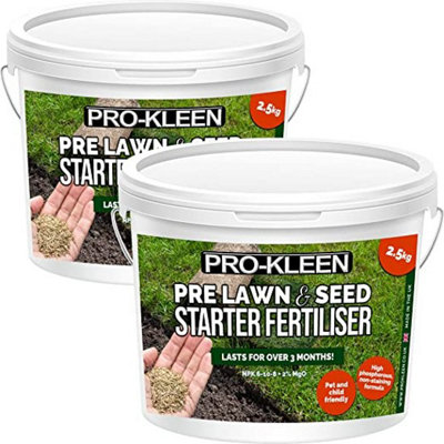 Pro-Kleen Pre Lawn & Seed Starter Fertiliser - Phosphorus Rich Formula with Nitrogen, Potassium & Magnesium Oxide 5kg