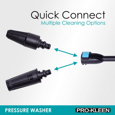 Pro-Kleen Pressure Washer Jet Power Wash High Performance Cleaner For Patio and Car 1400W - 4