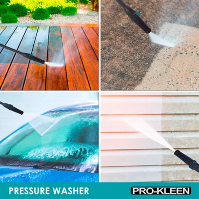 Pro-Kleen Pressure Washer Jet Power Wash High Performance Cleaner For Patio and Car 1400W - 5