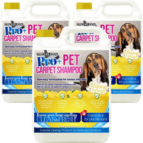 Pro-Kleen Pro+ Carpet And Upholstery Shampoo Removes Pet Deposits & Odours 4 in 1 Concentrate Lemon Fresh 15L