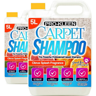 Pro-Kleen Professional Carpet Shampoo - Citrus Fragrance 10L