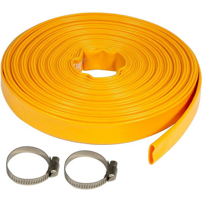 Pro-Kleen PVC Heavy Duty Layflat Submersible Pump Hose For Flood Water, Hot Tubs, Ponds 15M