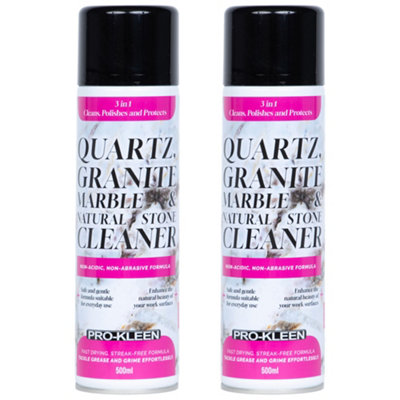 Pro-Kleen Quartz, Granite, Marble and Natural Stone Cleaner 500ml x2 ...