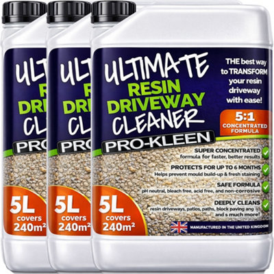 Pro-Kleen MY16 Patio Cleaner Simply Spray And Walk Away Green Mould And Algae Killer For Patios, Fencing And Decking 5 Litre Concentrate (Makes 25 Litres