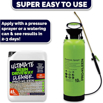 Pro-Kleen Resin Driveway Cleaner 15L Simply Spray and Walk Away Free ...