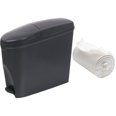 Pro-Kleen Sanitary Bin 20L & 50 Bin Liners Female Ladies and Baby Hygiene Products Pedal Bin