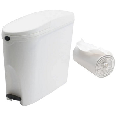Pro-Kleen Sanitary Bin 20L & 50 Bin Liners For Feminine Hygiene Products And Baby Hygiene