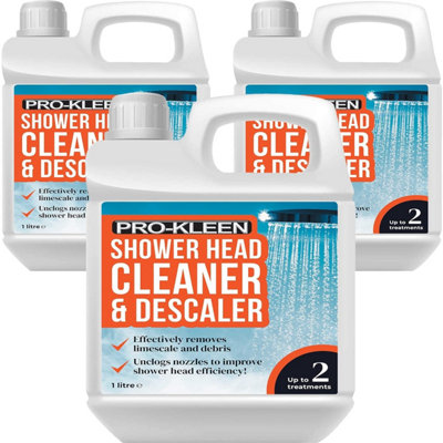 Pro-Kleen Shower Head Cleaner & Descaler - Deeply Cleans to Remove Dirt, Bacteria, Limescale, Grime and Debris 3L