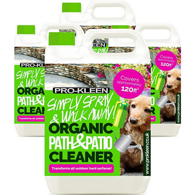 Pro-Kleen Simply Spray and Walk Away Organic Path and Patio Cleaner Concentrate Fluid 20L Safe for Pets and Children