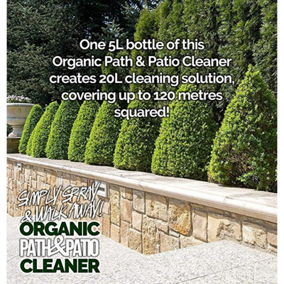 Pro-Kleen Simply Spray and Walk Away Organic Path and Patio Cleaner Concentrate Fluid 20L Safe for Pets and Children