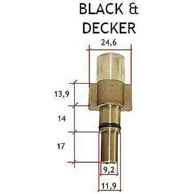 Pro-Kleen Snow Foam Lance - Black and Decker RAC Bosch AQT Gun Compatible