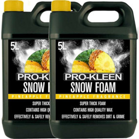 Pro-Kleen Snow Foam- pH Neutral, Super Thick and Non-Caustic. 10L Pineapple Fragrance