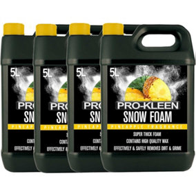 Pro-Kleen Snow Foam- pH Neutral, Super Thick and Non-Caustic. 20L Pineapple Fragrance
