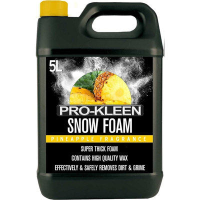 Pro-Kleen Snow Foam- pH Neutral,Super Thick and Non-Caustic. 5L Pineapple Fragrance