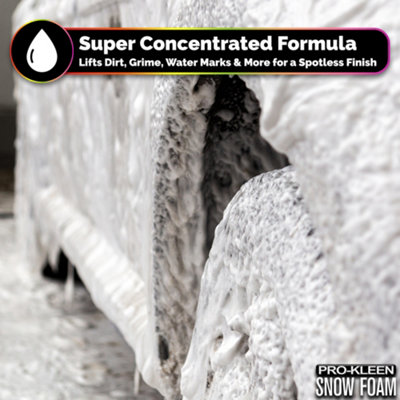 Pro-Kleen Snow Foam - Produces Thick Foam to Remove Dirt, Grime, Grease and More 20L Bubblegum