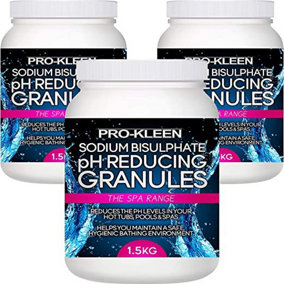 Pro-Kleen Sodium Bisulphate pH Reducer Granules - Reduces The pH Levels of Pools, Spas and Hot Tubs - Easy to Use (4.5 KG)