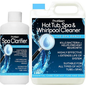 Pro-Kleen Spa Clarifier 1 Litre Plus 5 Litre Hygienic Whirlpool, Bath and Hot Tub Cleaner