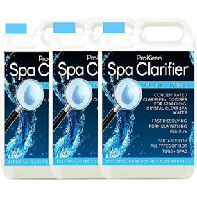 Pro-Kleen Spa Clarifier for Pools and Hot Tubs- Achieve Brilliant, Sparkling Water-Improves Filter Performance & Efficiency 15L