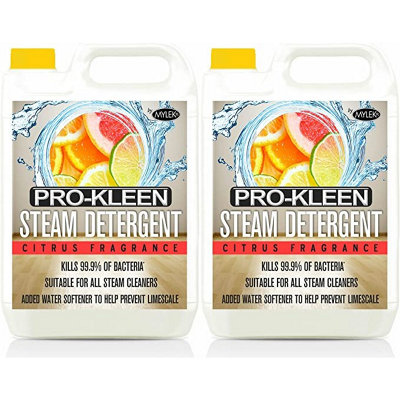 Pro-Kleen Steam Mop Detergent - Citrus Fragrance, High Concentrate Cleaning Solution with Built in Water Softener