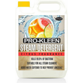 Pro-Kleen Steam Mop Detergent - Citrus Fragrance, Highly Concentrated Cleaning Solution with Built in Water Softener
