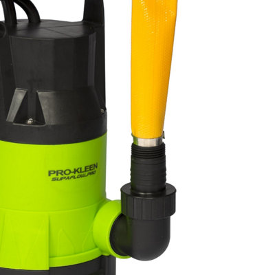 Pro-Kleen Submersible Water Pump Electric 400W with 10m Heavy Duty Layflat Hose for Clean or Dirty Water - 7