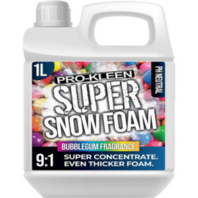 Pro-Kleen Super Snow Foam Car Shampoo 1L Bubblegum