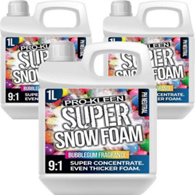 Pro-Kleen Super Snow Foam Car Shampoo 3L Bubblegum