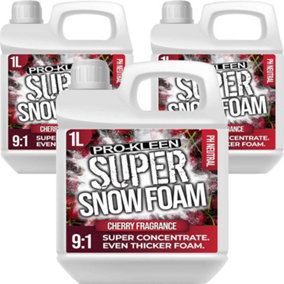 Pro-Kleen Super Snow Foam Car Shampoo 3L Cherry