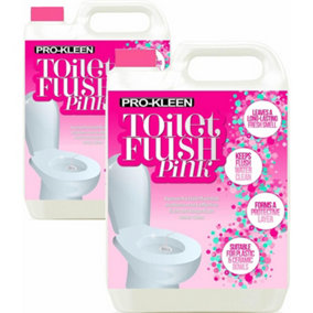 Pro-Kleen Toilet Fresh Flush Cleaning Liquid 10L - Concentrate, Easy to Use, Pink Fluid Formula for Caravans, Motorhomes & Boats