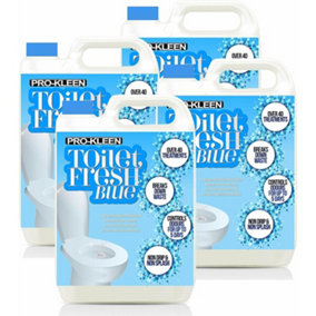 Pro-Kleen Toilet Fresh Flush Cleaning Liquid 20L - Concentrate, Easy to Use, Blue Fluid Formula for Caravans, Motorhomes & Boats