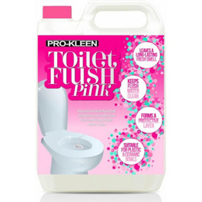 Pro-Kleen Toilet Fresh Flush Cleaning Liquid 5L - Concentrate, Easy to Use, Pink Fluid Formula for Caravans, Motorhomes & Boats