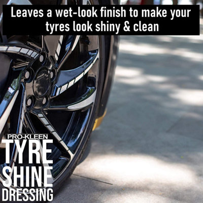 Pro-Kleen Tyre Shine Dressing - Wet Look Non-Sling & Solvent Free Formula - Tyre Protector Easy to Use Formula (20 Litres) - 4