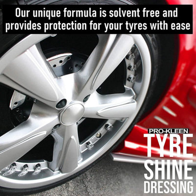 Pro-Kleen Tyre Shine Dressing - Wet Look Non-Sling & Solvent Free Formula - Tyre Protector Easy to Use Formula (5 Litres)