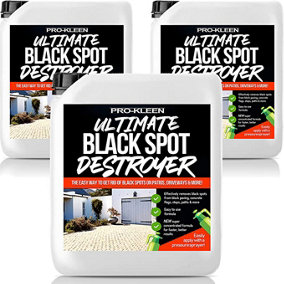 Pro-Kleen Ultimate Black Spot Remover and Destroyer for Patios, Stone, Block Paving, Indian Sandstone, and more 15L