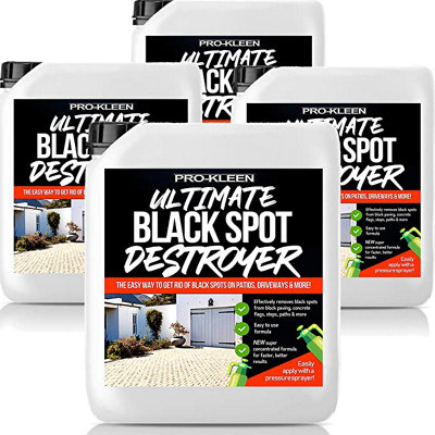 Pro-Kleen Ultimate Black Spot Remover and Destroyer for Patios Stone Block Paving Indian Sandstone and more 20L