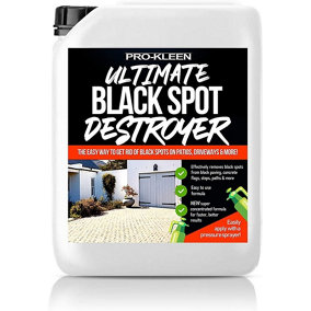 Pro-Kleen Ultimate Black Spot Remover and Destroyer for Patios, Stone, Block Paving, Indian Sandstone, and more 5L