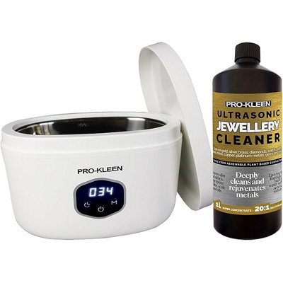 Pro-Kleen Ultrasonic Jewellery Cleaner And Cleaning Solution For
