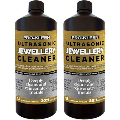Pro-Kleen Ultrasonic Jewellery Cleaner Solution 2 Litre Concentrated ...