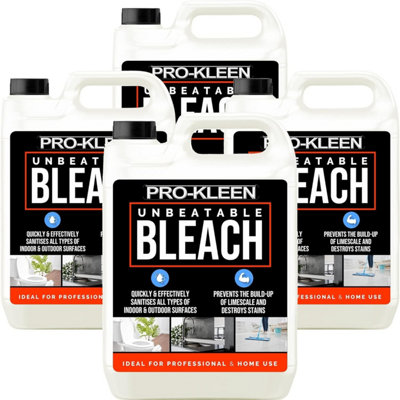 Pro-Kleen Unbeatable Bleach - Kills Germs and Bacteria - Removes Odours, Prevents Limescale & Removes Stains 20L