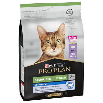 Pro Plan Longevis Sterilised 7+ Senior Dry Cat Food Turkey