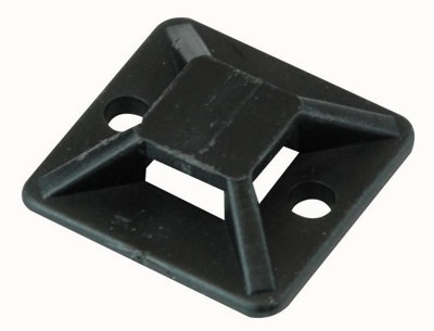 PRO POWER - Cable Tie Base, Black, 19x19mm, Pack of 100