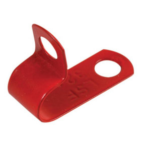 PRO POWER - LSF Cable Clips, 8.0-8.4mm Cable, Red, Pack of 50